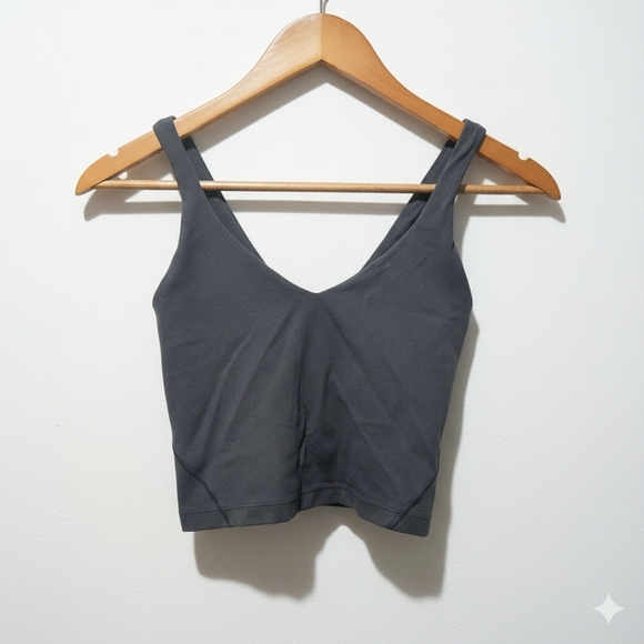 lululemon athletica Tops - lululemon athletica Black Tank Top Sports Bra Size 2